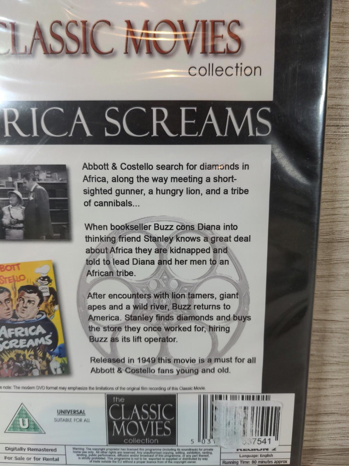Africa Screams Abbott & Costello The Classic Movies Collection DVD New & Sealed