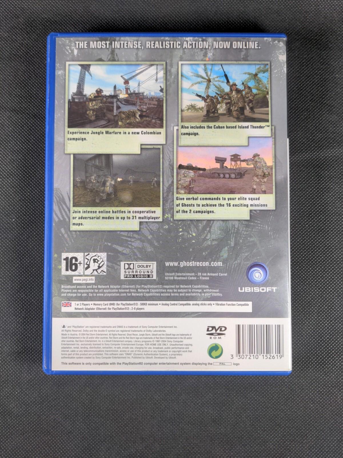Tom Clancy's Ghost Recon: Jungle Storm PS2 UK PAL Region - Retrorama UK