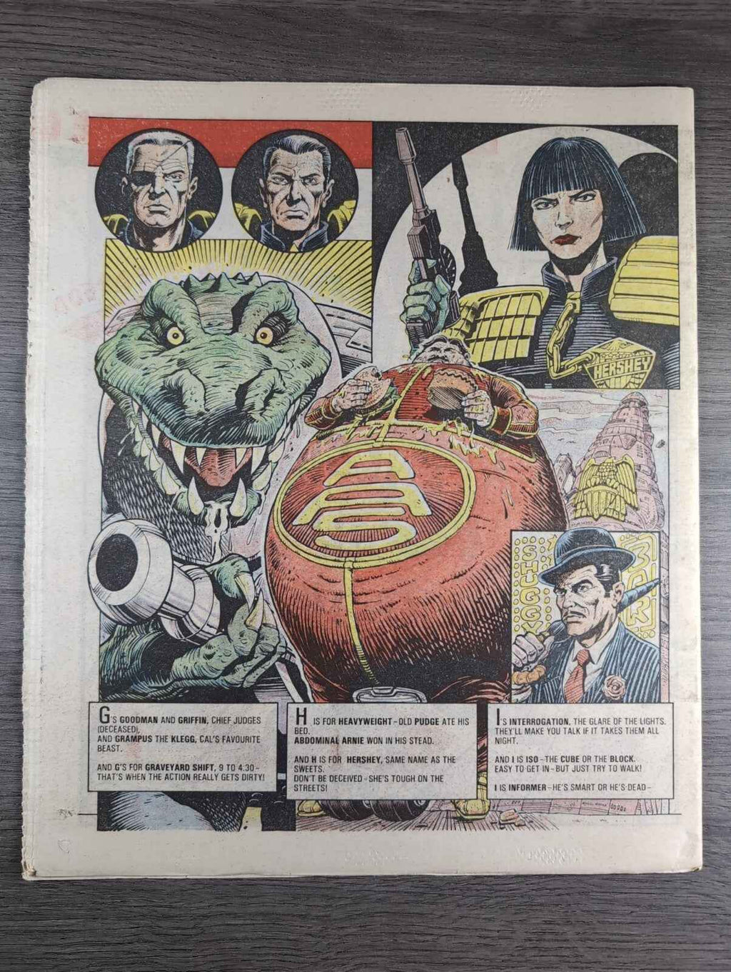 2000AD Prog 504 Featuring Judge Dread Comic 10th Jan 1987 Vintage Retro Comic