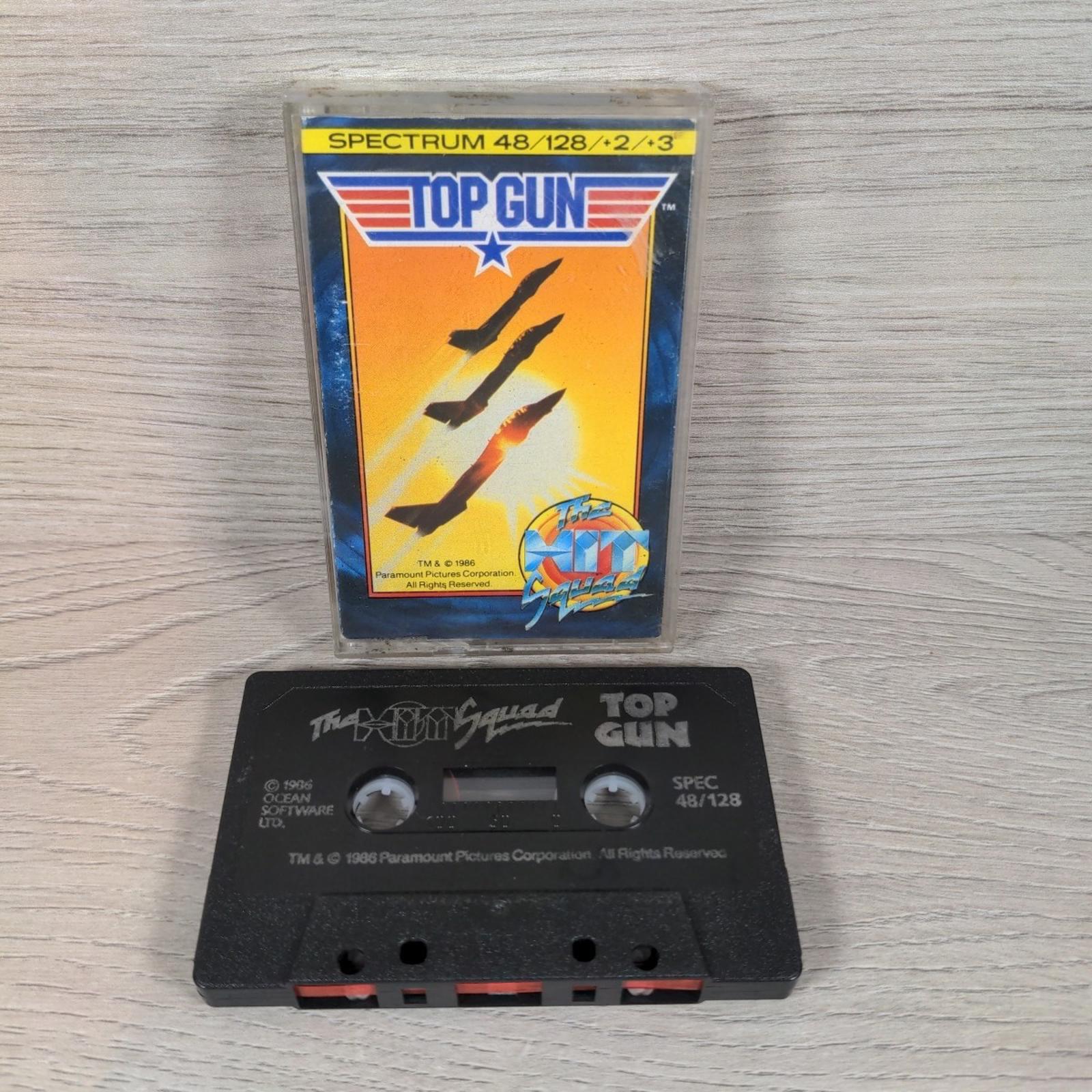 Top Gun ZX Spectrum 48/128K Game Cassette The Hit Squad Tested & Working