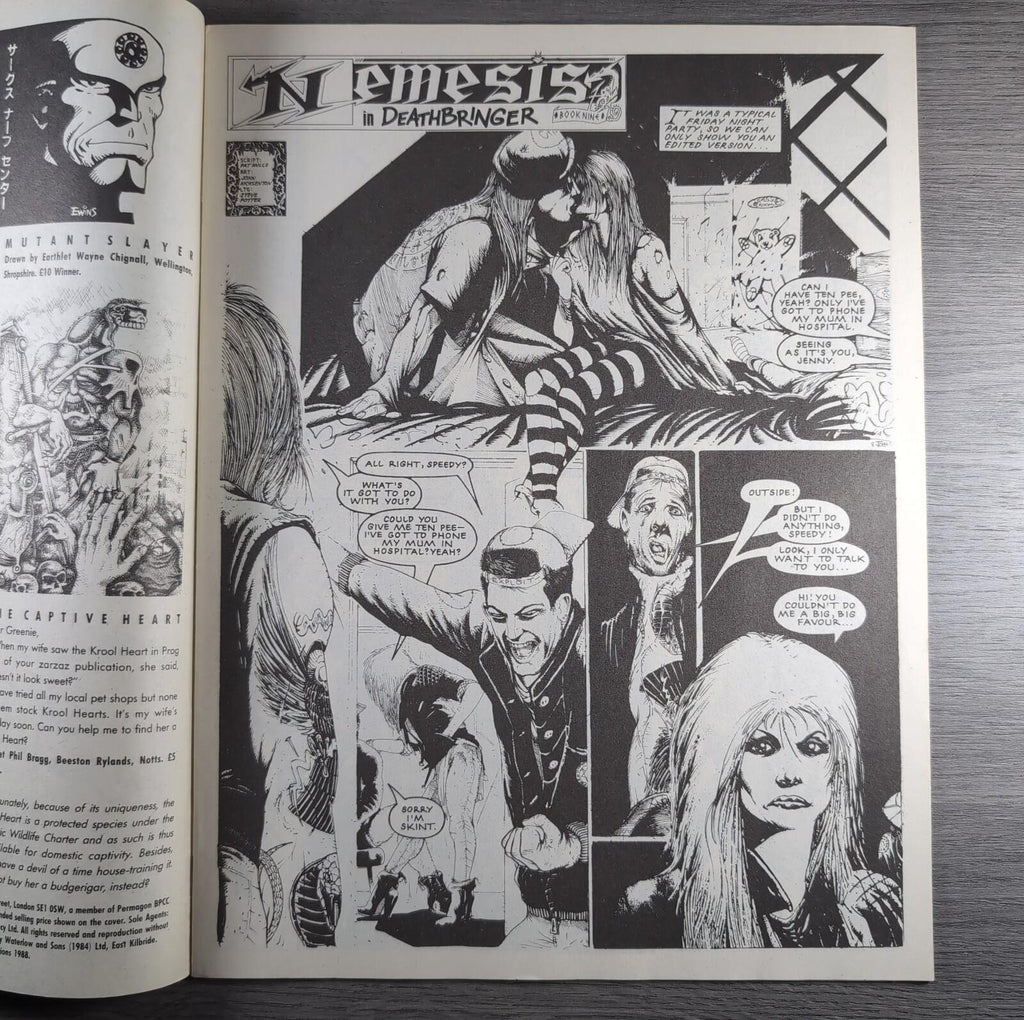 2000AD Prog 587 Featuring Judge Dredd 13th August 1988 Vintage Comic