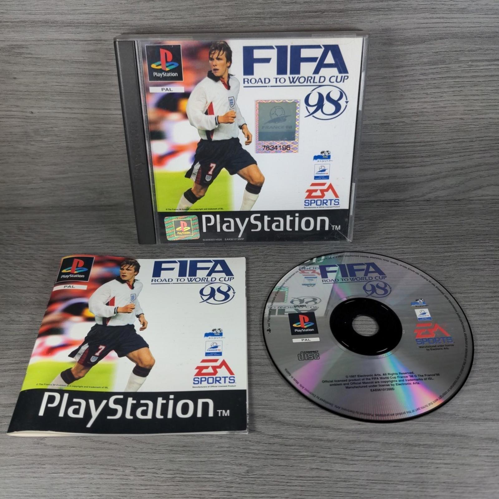 FIFA 98 Road To World Cup Game Playstation 1 PS1 EA Sports Tested & Working