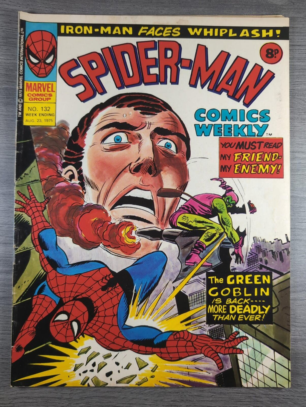 Spider-Man Comics Weekly No. 132 Marvel Comics UK 23rd August 1975