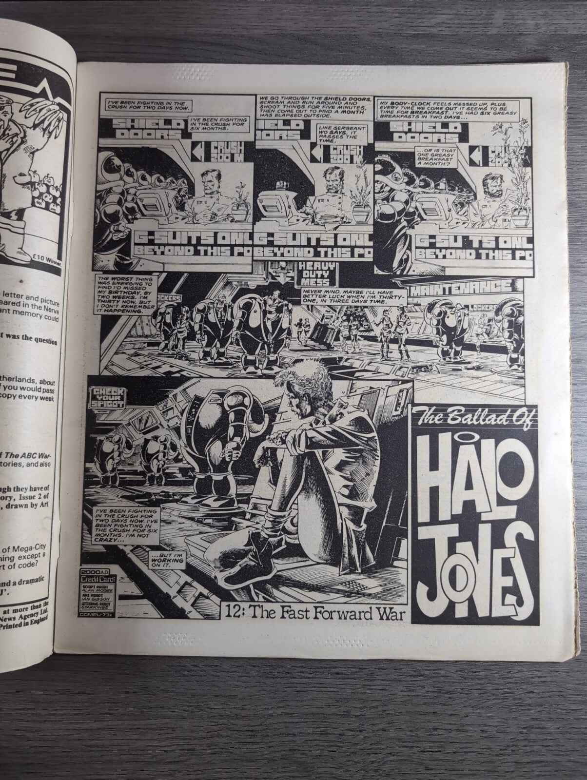 2000AD Prog 463 Featuring Juddge Dread Comic Date 29th March 1986 Vintage Comic