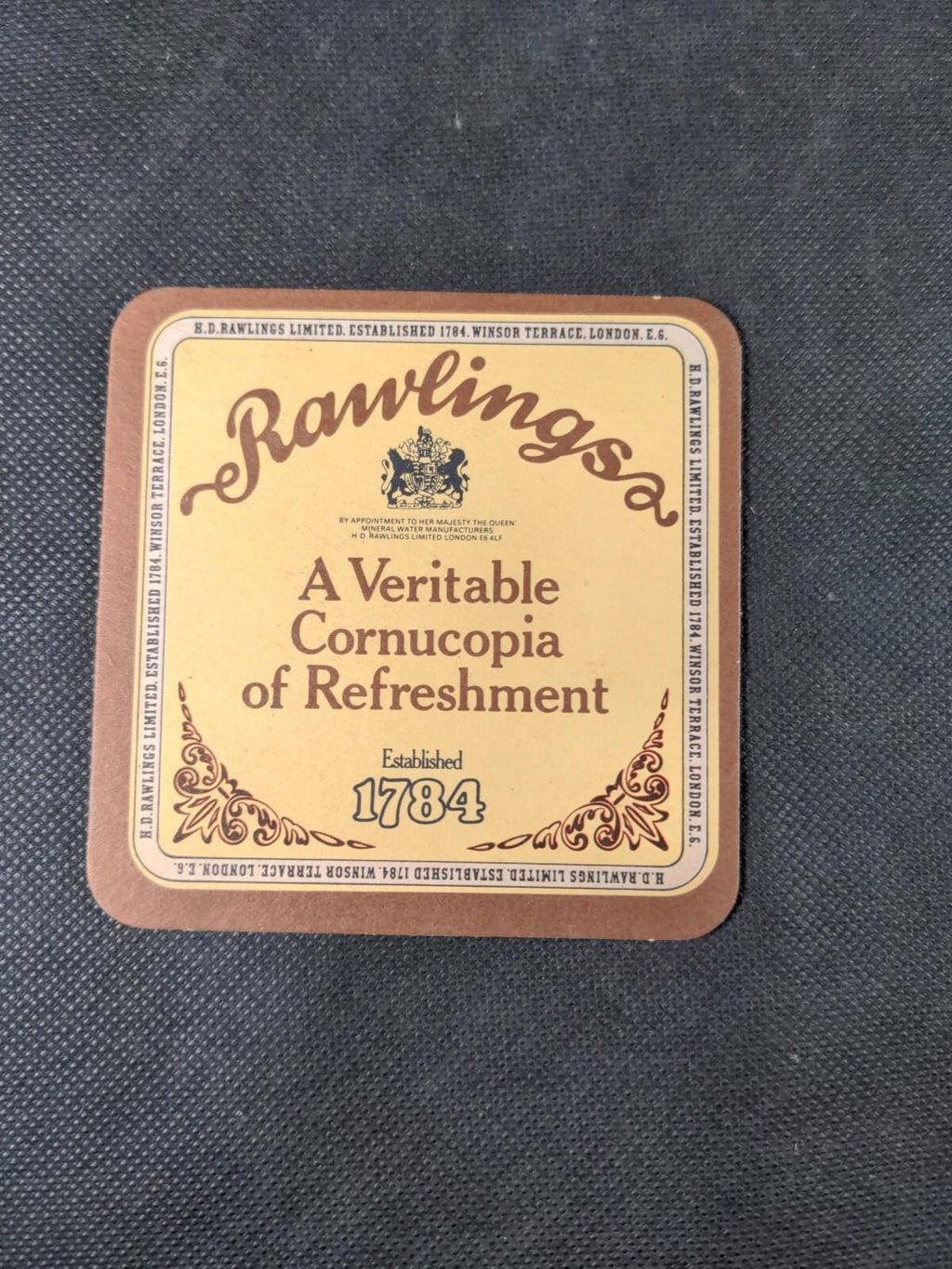 3 Vintage Beer Mats Rawlings Fruit Jucies - Retrorama UK