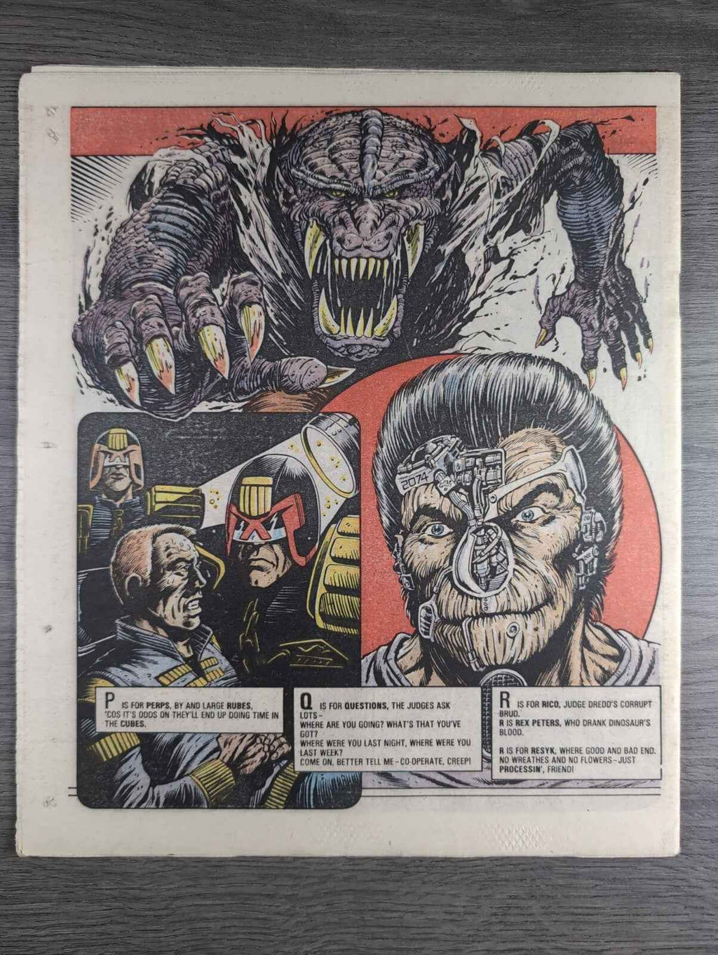 2000AD Prog 508 Featuring Judge Dread Comic 7th Feb 1987 Vintage Retro Comic