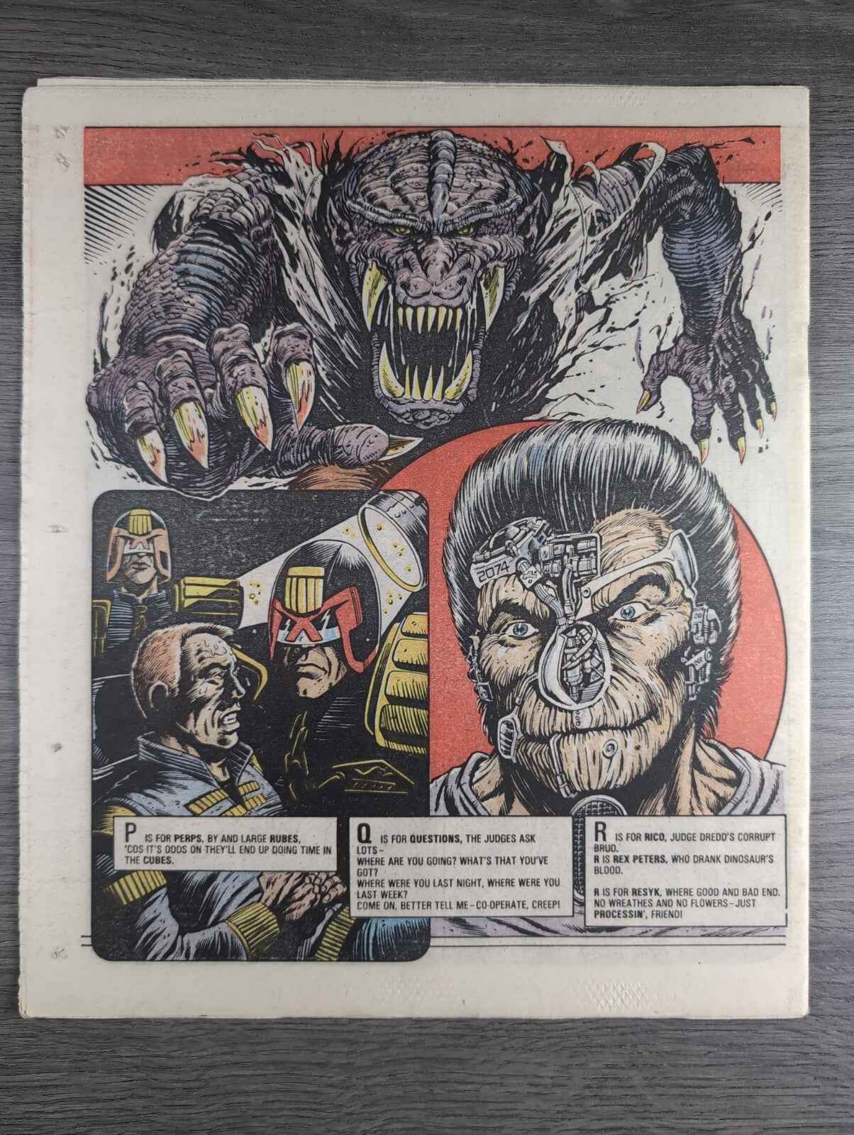 2000AD Prog 508 Featuring Judge Dread Comic 7th Feb 1987 Vintage Retro Comic