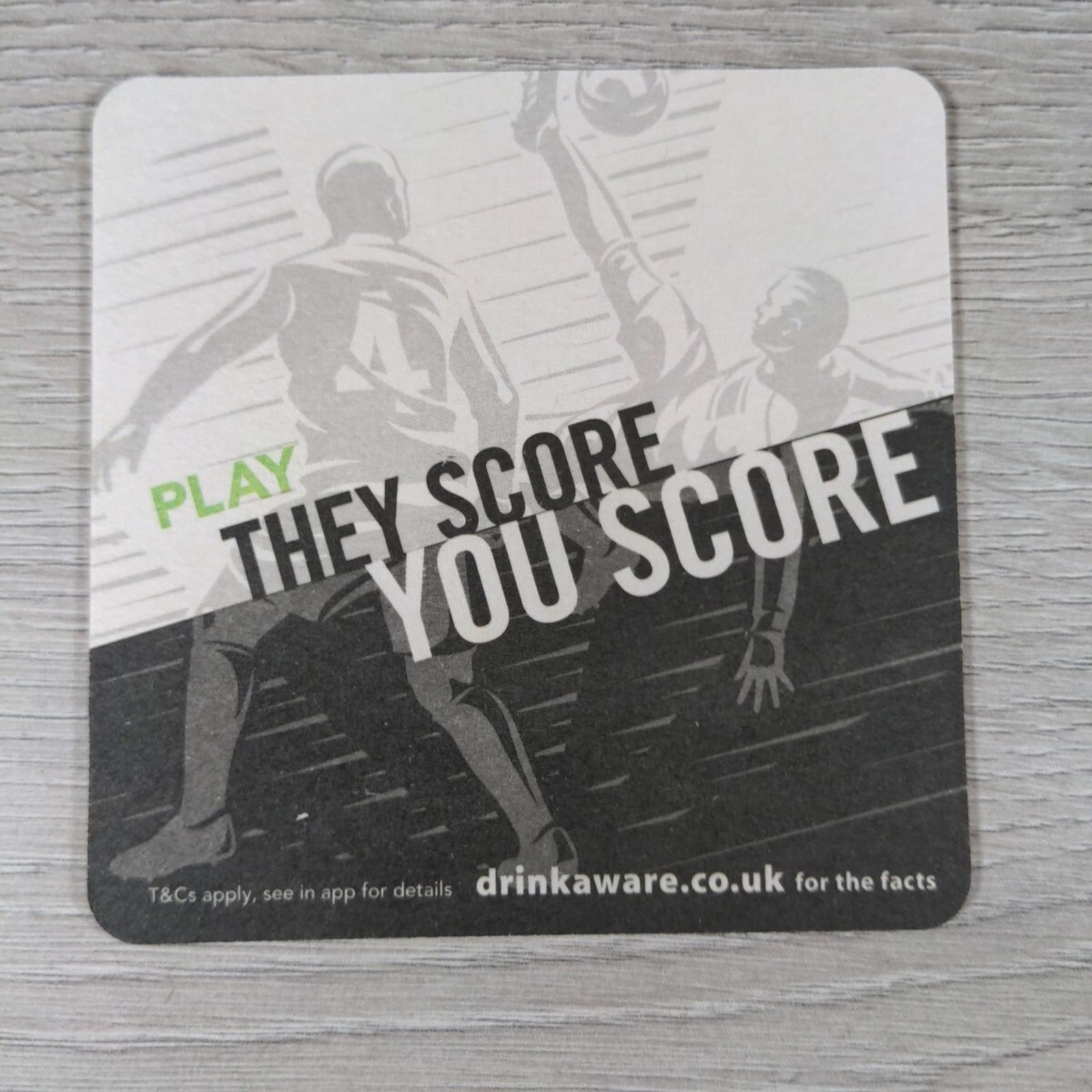 Carling 5 x Vintage Beer Mats Pub Bar Coaster Breweriana - Retrorama UK