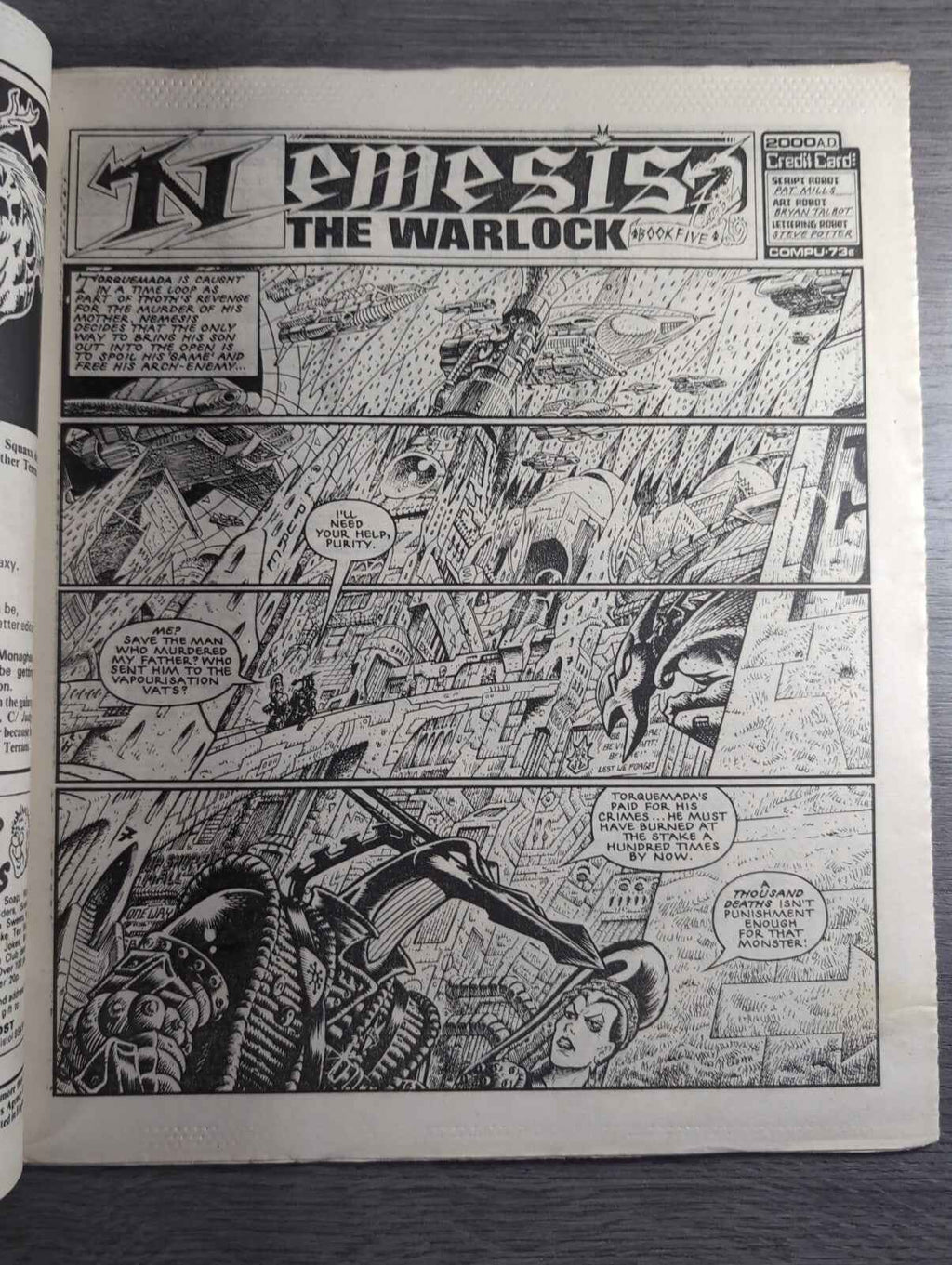 2000AD Prog 439 Featuring Judge Dread Comic 12th Oct 1985 Vintage Retro Comic