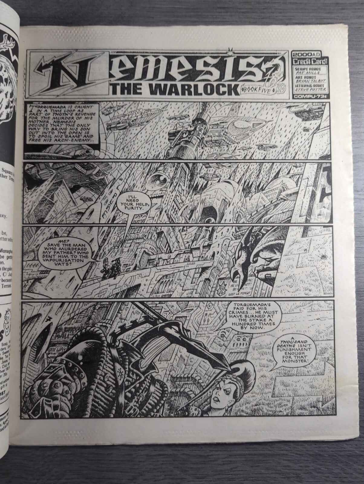 2000AD Prog 439 Featuring Judge Dread Comic 12th Oct 1985 Vintage Retro Comic