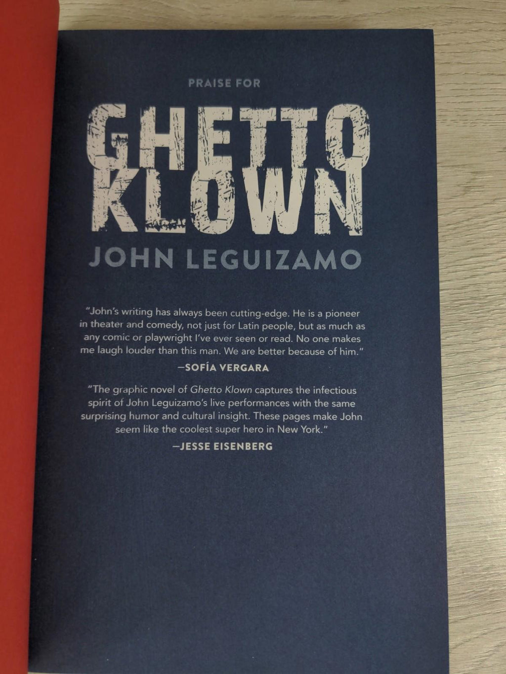 Ghetto Klown by John Leguizamo Hardcover 2015 Graphic Novel Abrams Comic Arts