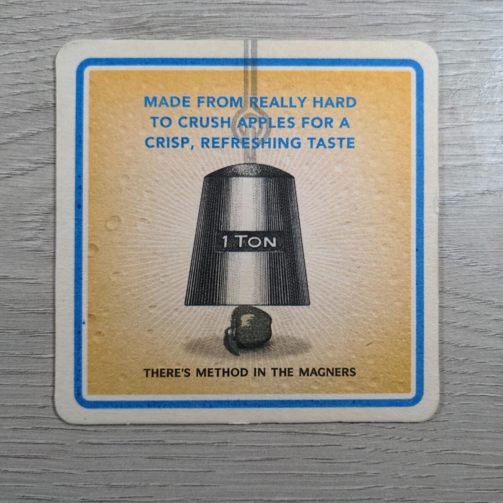 Magners 4 x Vintage Beer Mats Pub Bar Coaster Breweriana - Retrorama UK