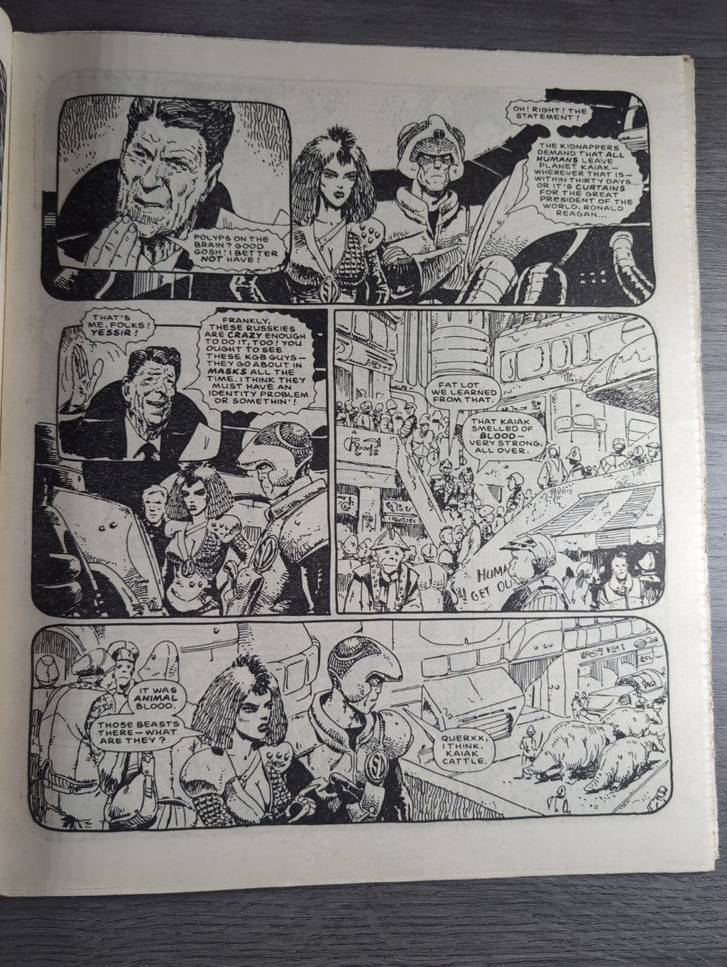 2000AD Prog 517 Featuring Judge Dread Comic 11th April 1987 Vintage Retro Comic