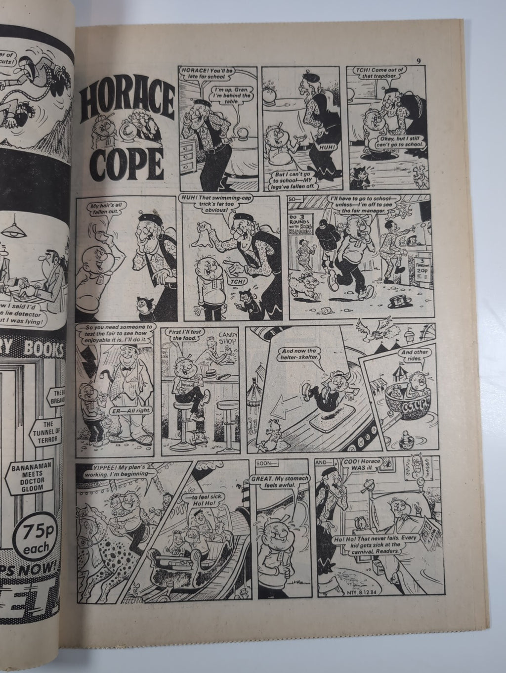 Nutty Comic Featuring Bananaman Issue No. 252 Dec 8th 1984 Vintage Retro Comic