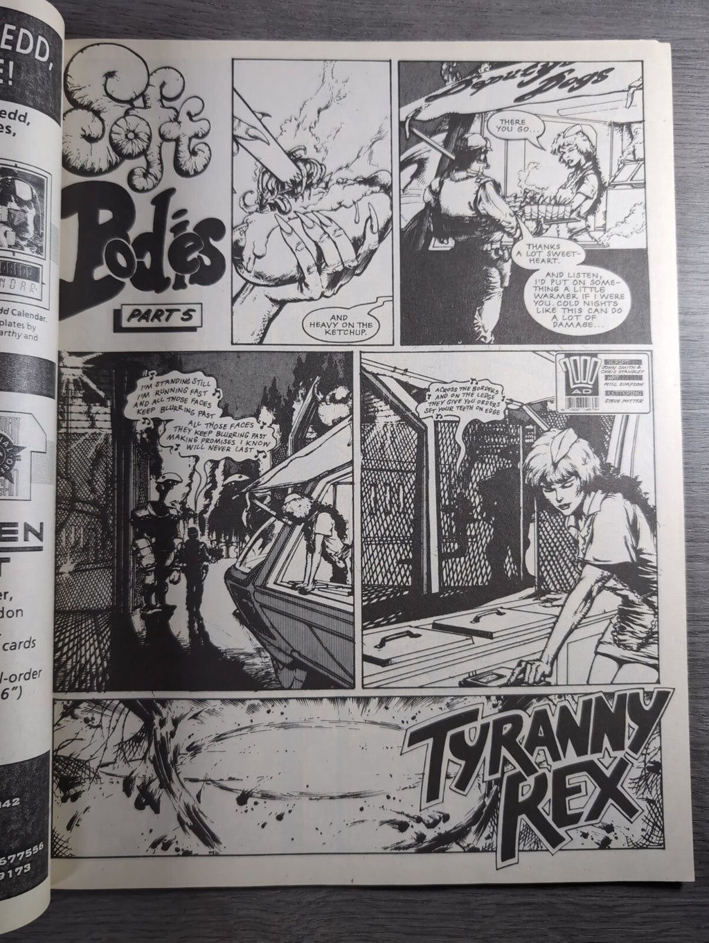 2000AD Prog 604  Featuring Judge Dread Comic 10th Dec 1988 Vintage Retro Comic