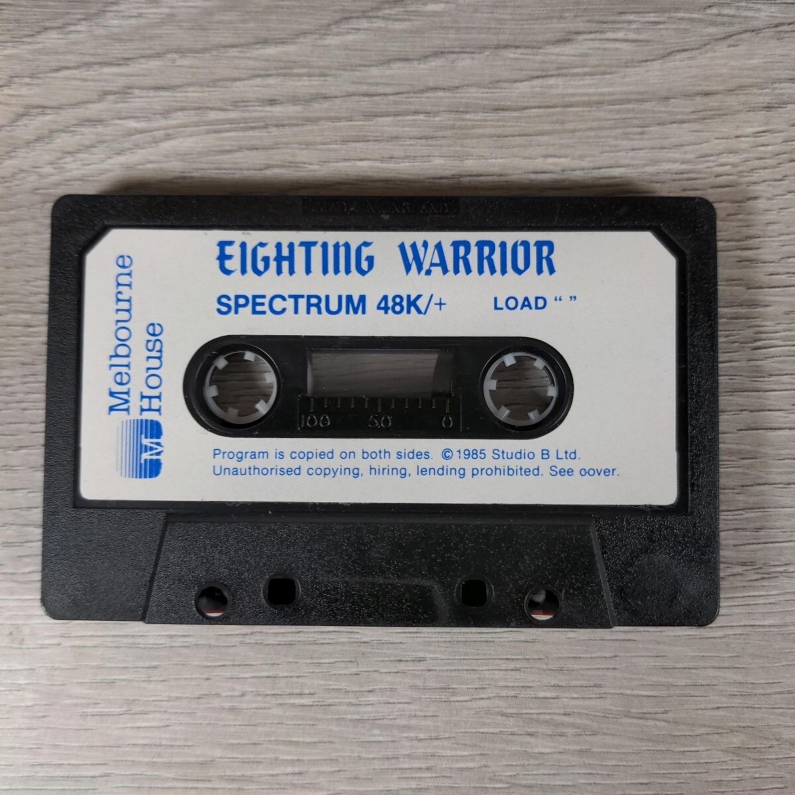 Fighting Warrior ZX Spectrum 48K Video Game Cassette Tested & Working