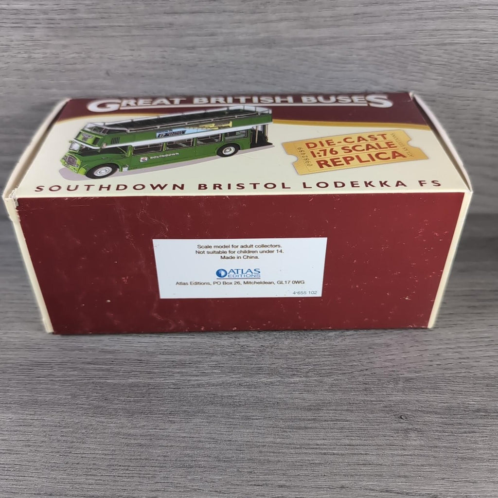 Great British Buses Southdown Bristol Lodekka FS 1:76 Scale Atlas Diecast Model