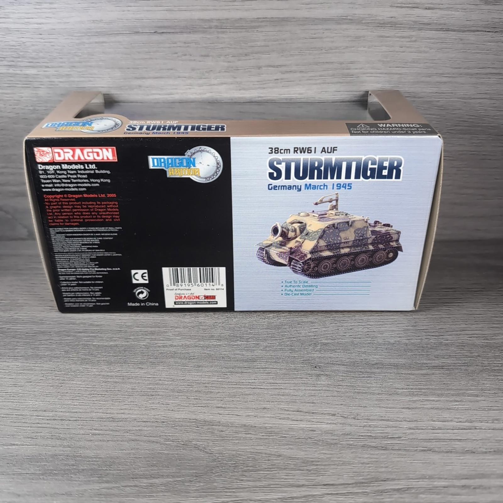 Dragon Armor Sturmtiger 38cm RW6 Germany March 1945 1:72 Scale Model 60114