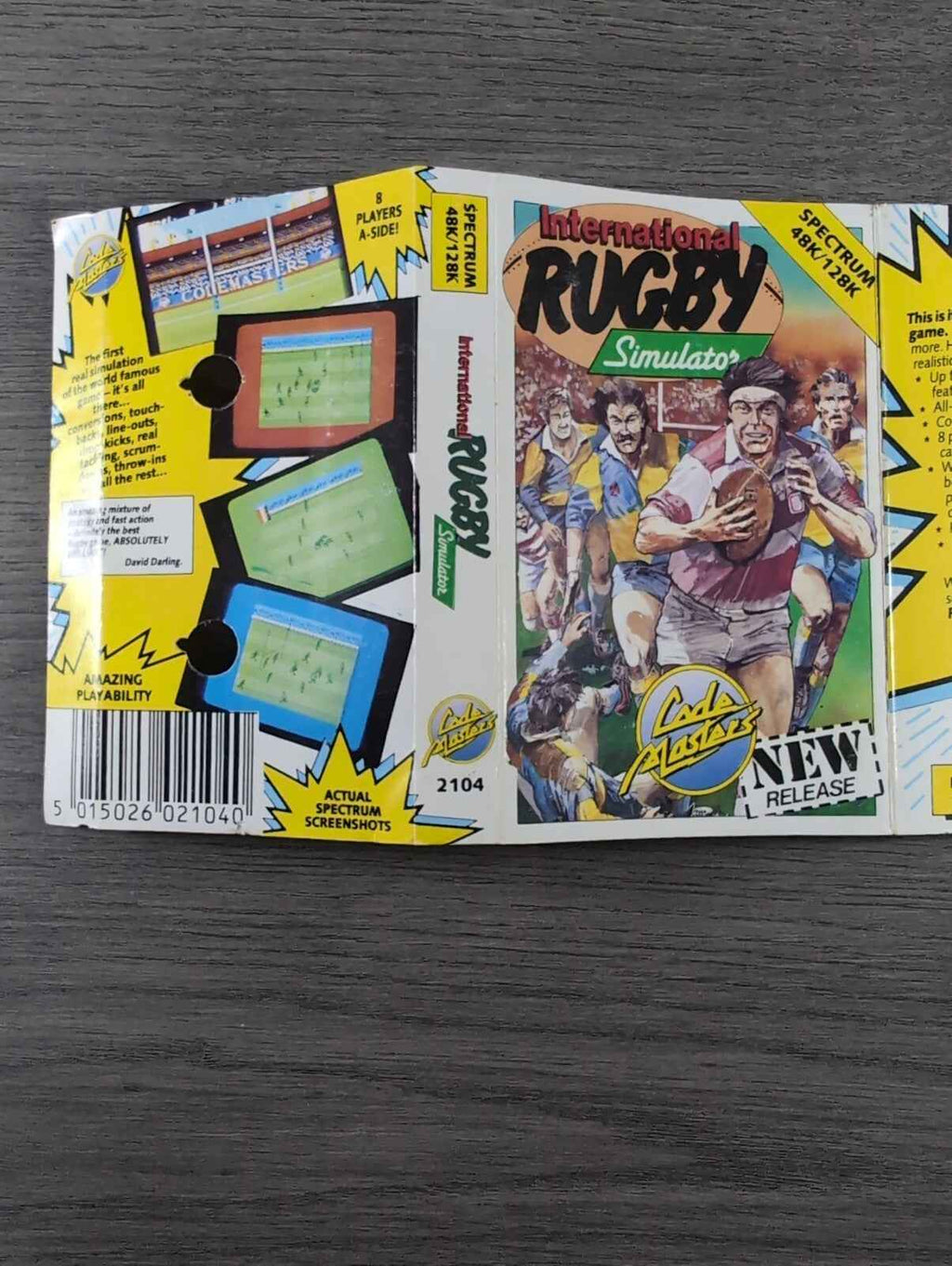 International Rugby Simulator ZX Spectrum 48/128K Game Cassette Tested & Working