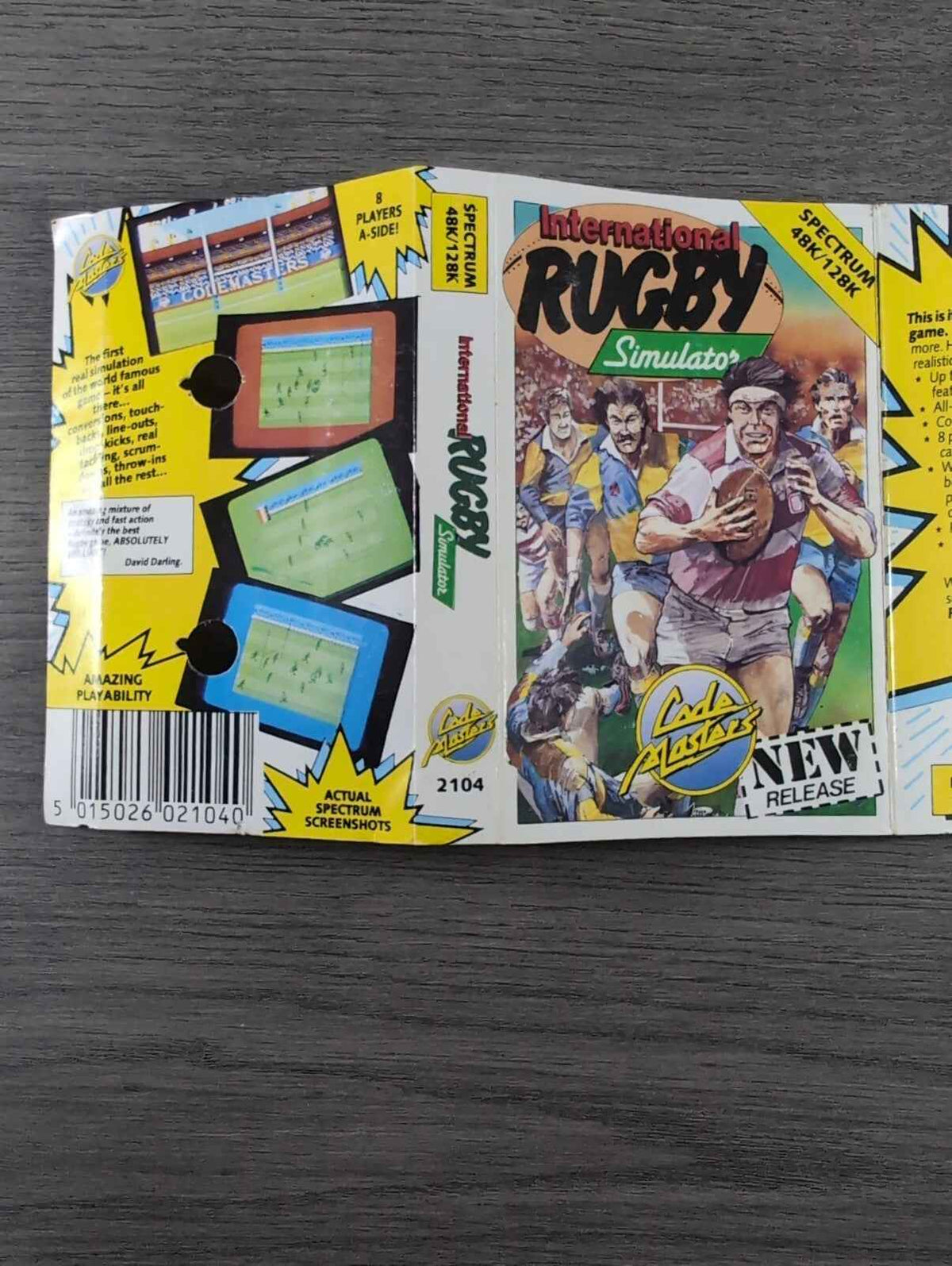 International Rugby Simulator ZX Spectrum 48/128K Game Cassette Tested & Working