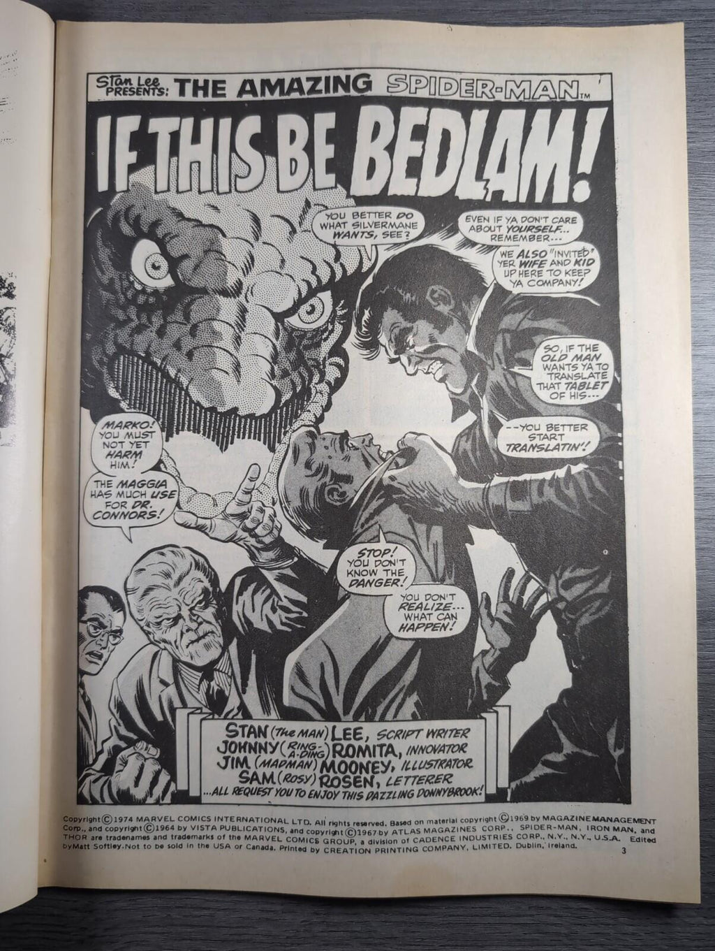 Spider-Man Comics Weekly No 88 Marvel Comics UK 19th October 1974 Vintage Comic