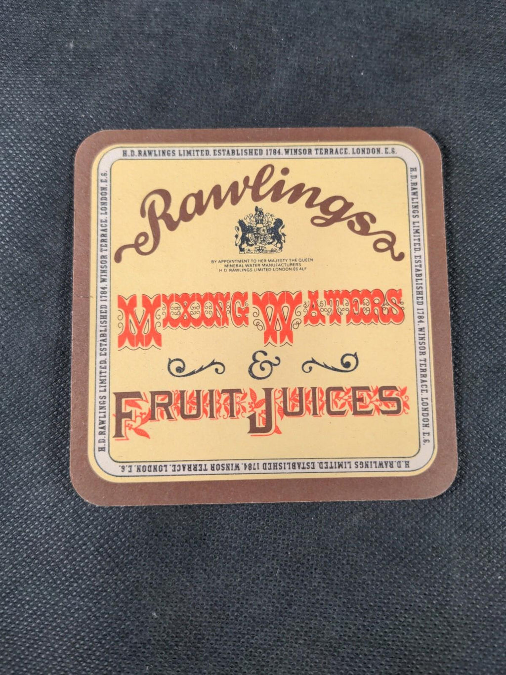 3 Vintage Beer Mats Rawlings Fruit Jucies - Retrorama UK