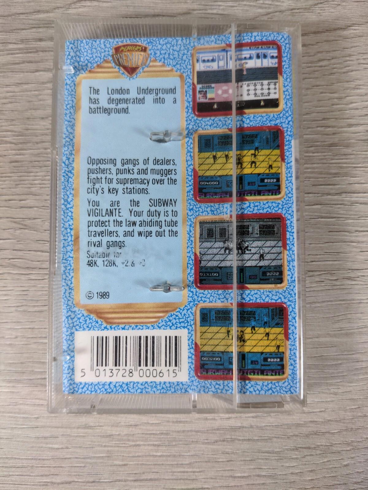 Subway Vigilante ZX Spectrum 48K 128K Video Game Cassette Tested & Working