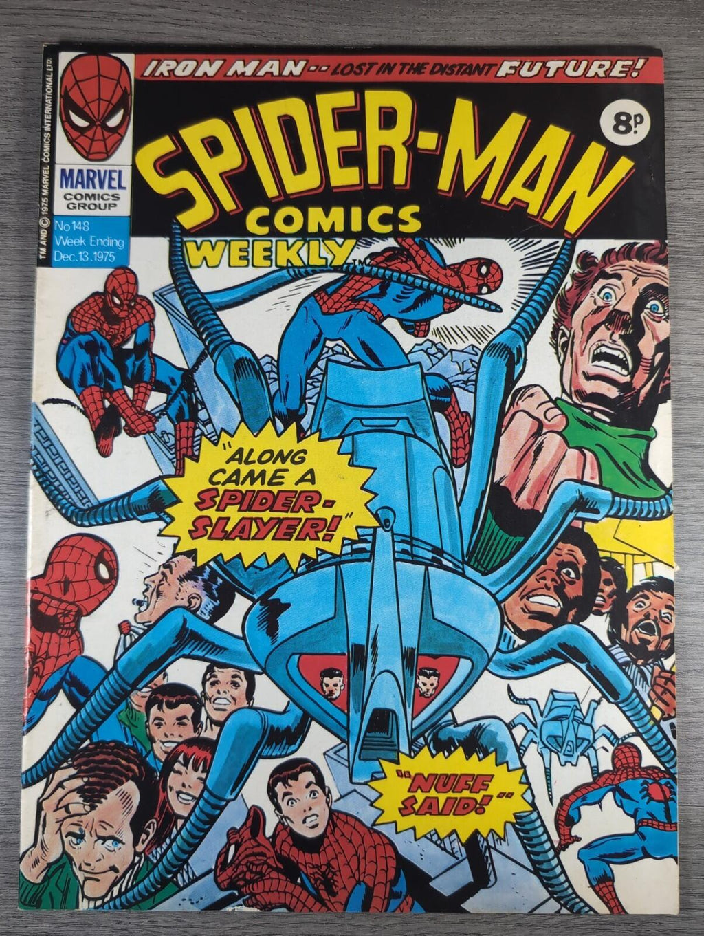 Spider-Man Comics Weekly No148 Marvel Comics UK 13th December 1975 Vintage Comic