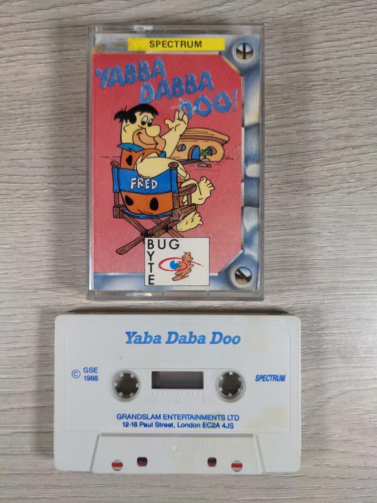 Yabba Dabba Doo! ZX Spectrum 48K 128K Video Game Cassette Tested & Working