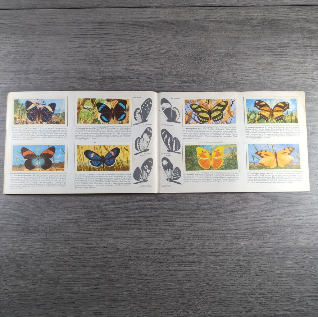 Brooke Bond Tea Picture Cards Album Butterflies Of The World Complete Set
