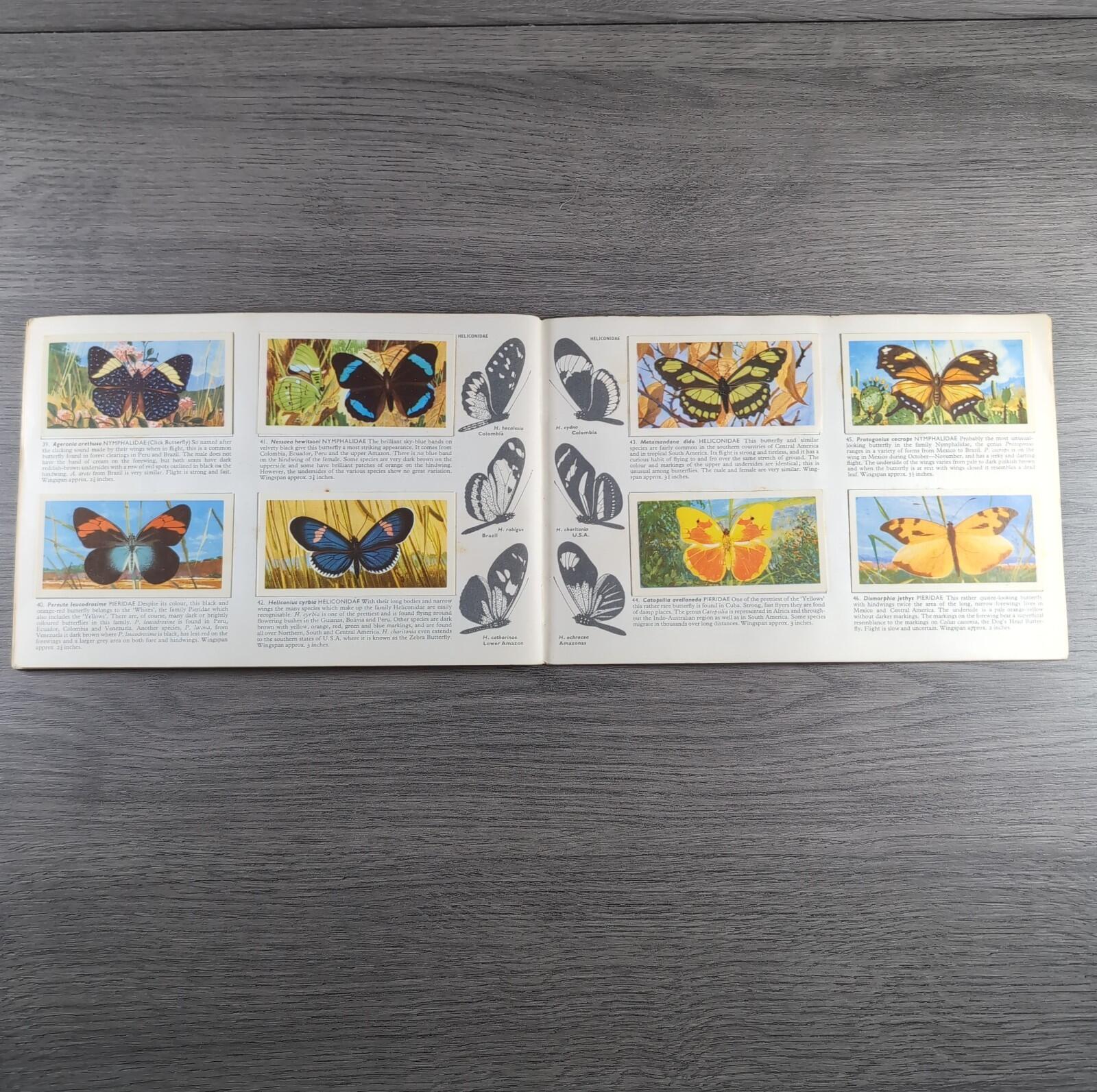Brooke Bond Tea Picture Cards Album Butterflies Of The World Complete Set