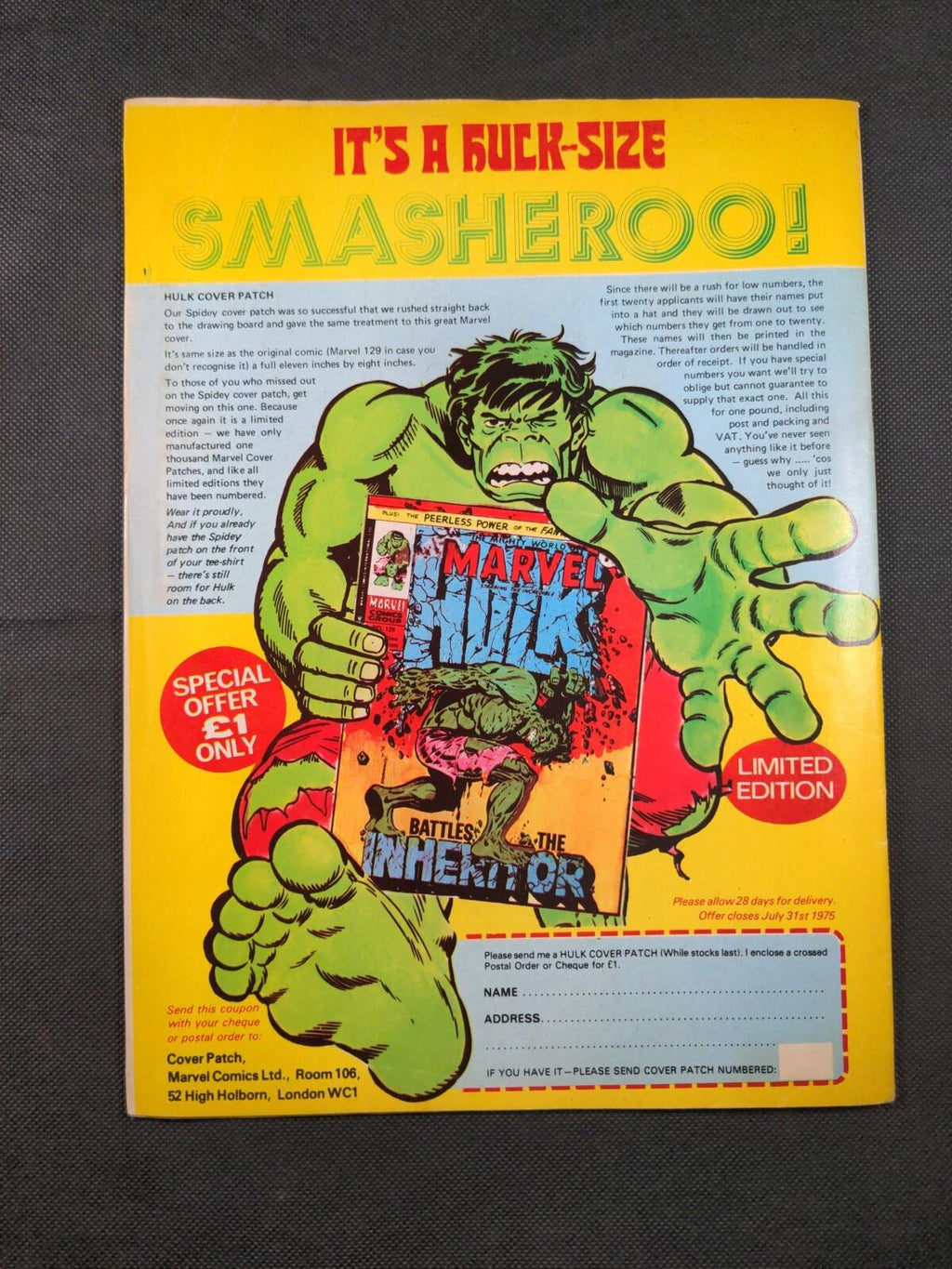 Marvel Comics: The Avengers Issue No 97 July 1975 Vintage Comic - Retrorama UK