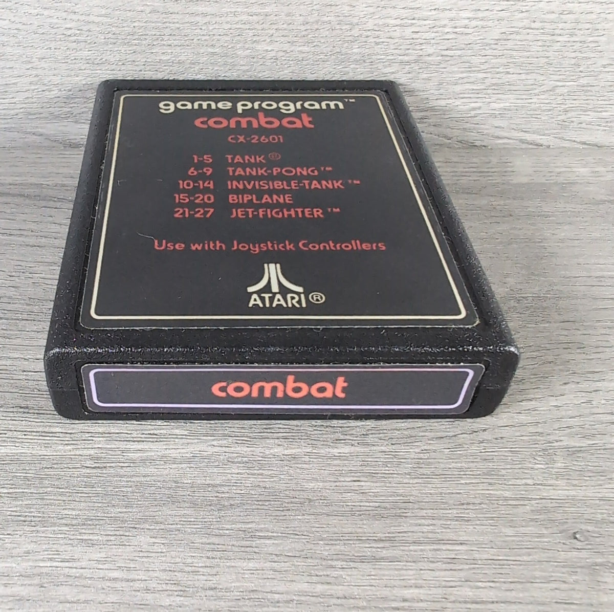 Combat Atari 2600 Video Game CX2601 Cartridge  Manual Boxed CIB Tested & Working
