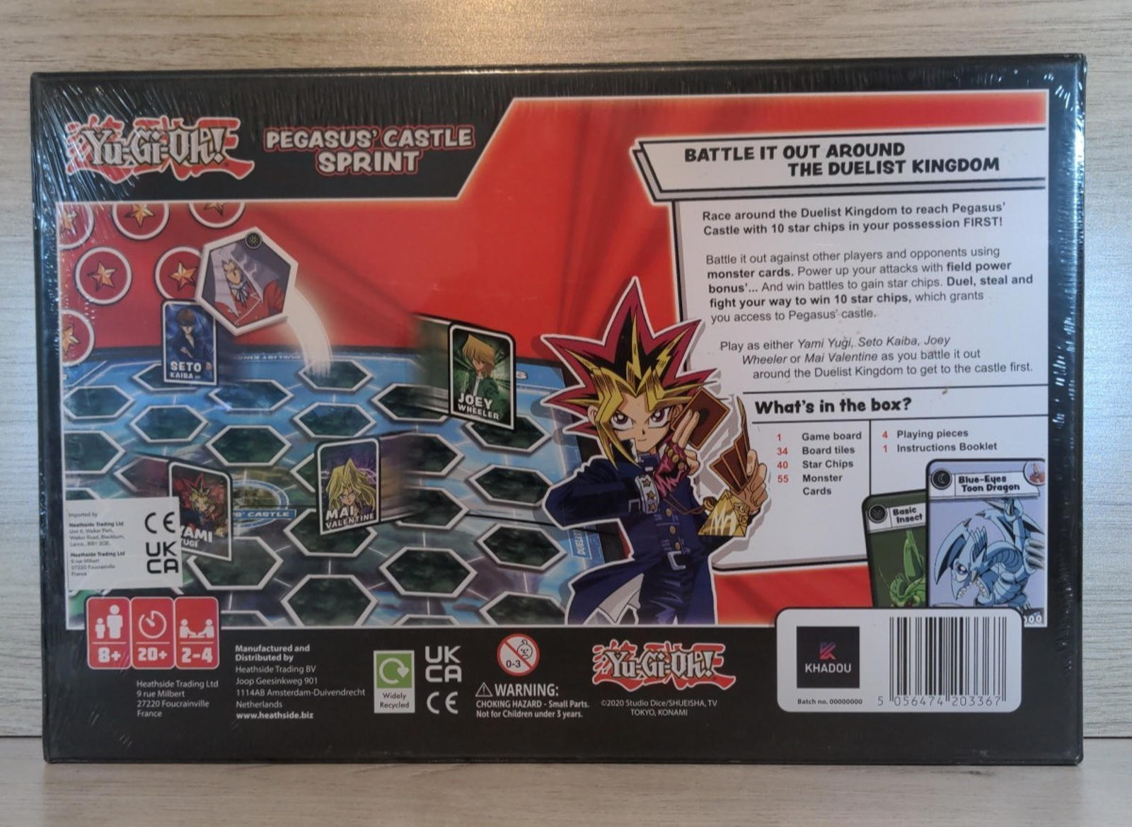 Yu Gi Oh Board Game Pegasus Castle Sprint Yu-Gi-Oh! 2-4 Players Ages  8+