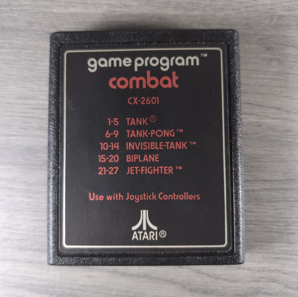 Combat Atari 2600 Video Game CX2601 Cartridge  Manual Boxed CIB Tested & Working