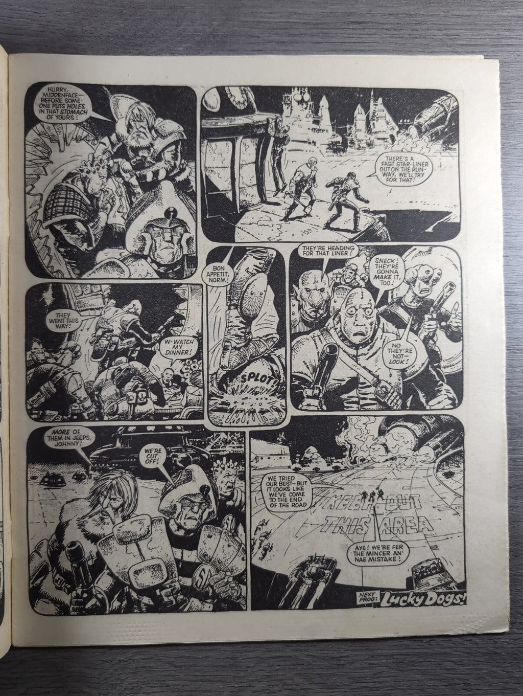2000AD Prog 373 Featuring Judge Dredd Comic 16th June 1984 Vintage Retro Comic