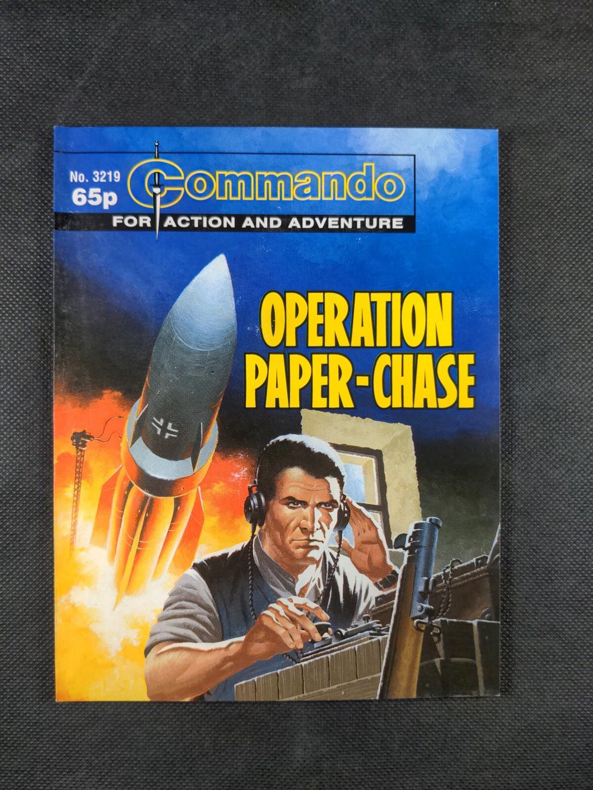 Commando Comic Issue Number 3219 Operation Paper-Chase - Vintage Comic - Retrorama UK