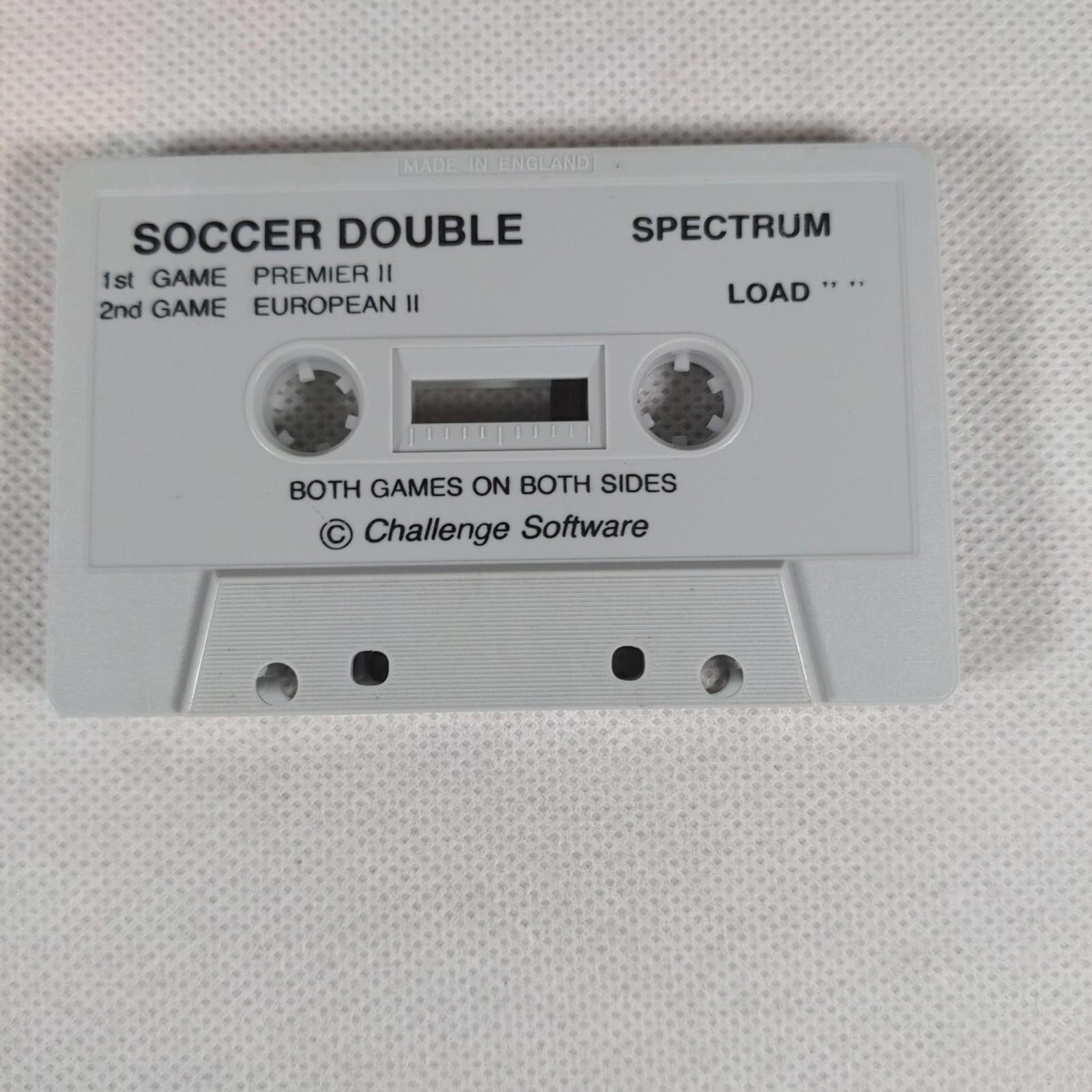 Soccer Double Premier II ZX Spectrum 48K 128K Game Cassette Tested & Working