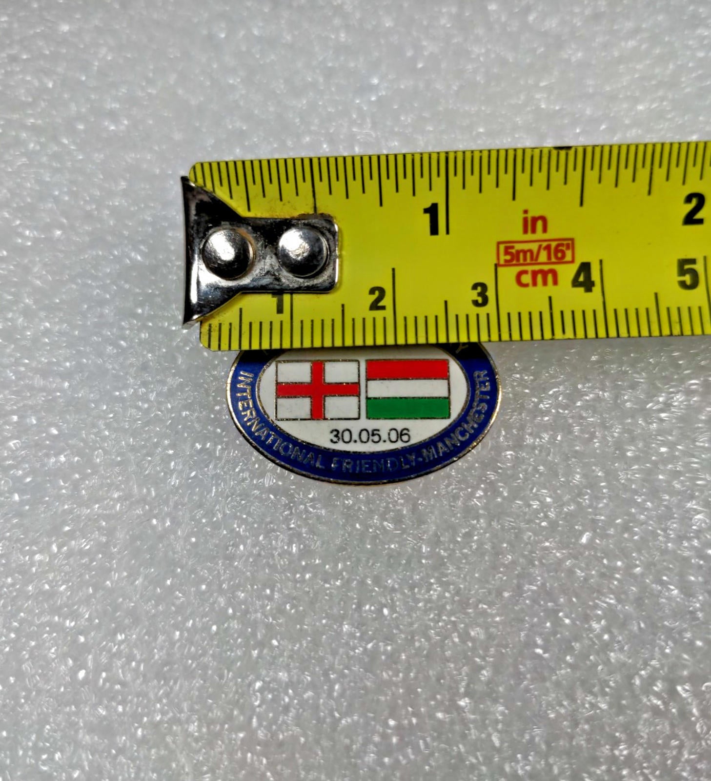 England v Hungary International Friendly 2006 Football Match Pin Badge - Retrorama UK