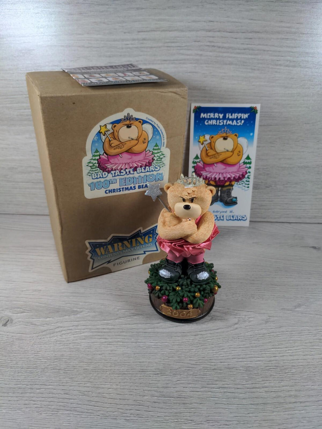 Bad Taste Bears Xmas Fairy 100th Edition Collectors Figures By Peter Underhill