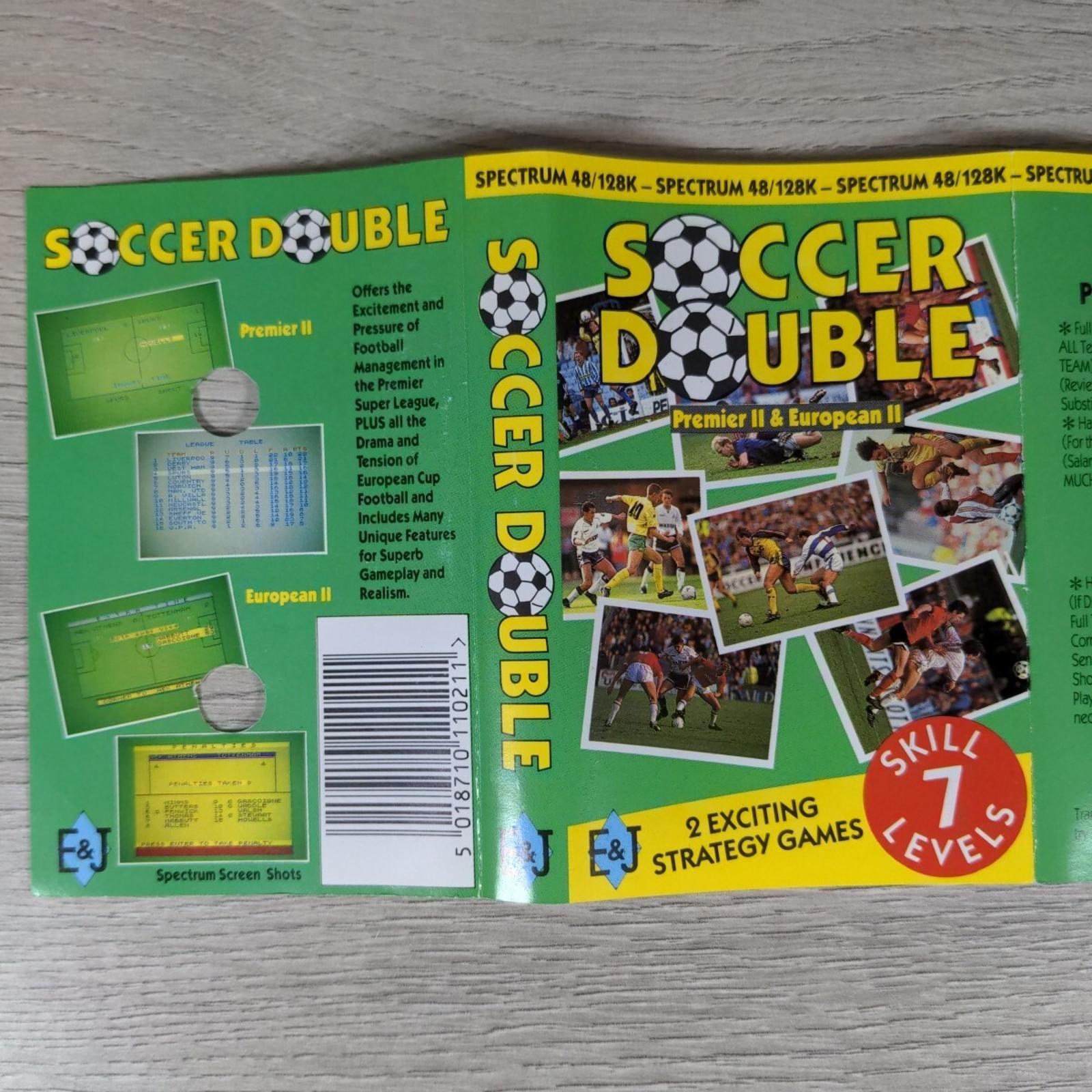 Soccer Double ZX Spectrum 48K 128K Game Cassette - Fully Tested & Working