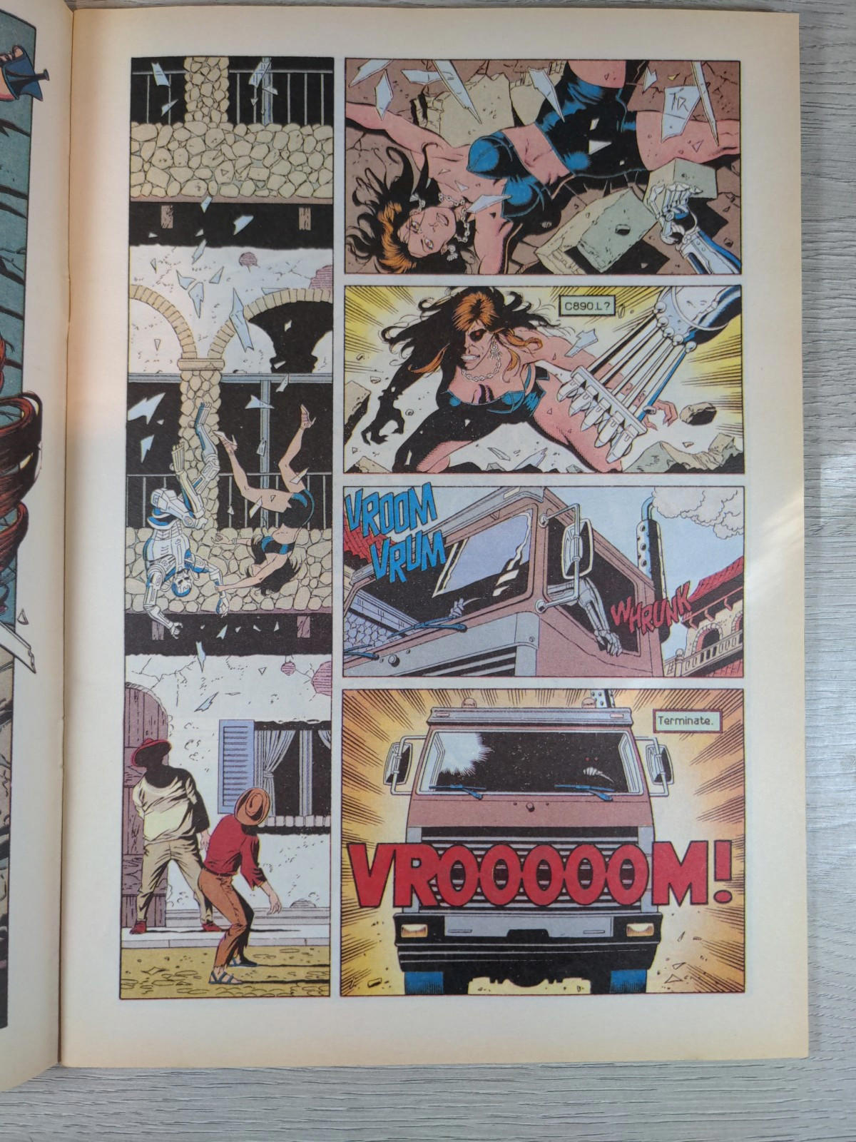The Terminator Comic Issue 8 March 1992 Trident Comics Vintage - Retrorama UK