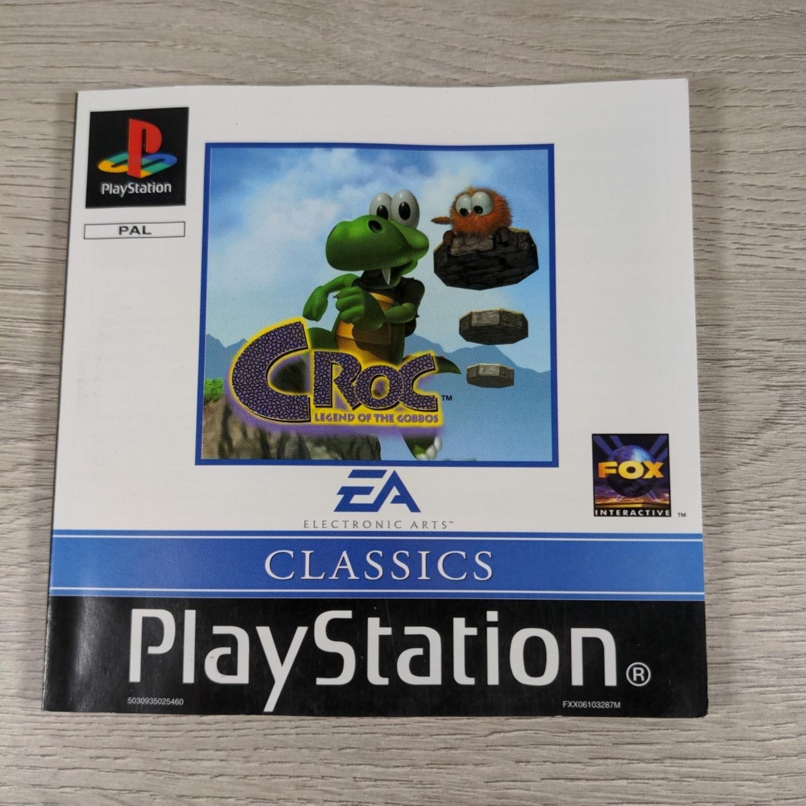 Croc Legend Of The Gobbos Playstation 1 PS1 Game + Manual