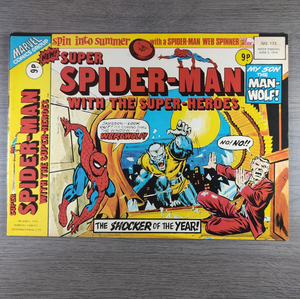 Super Spider-Man With The Super Heroes No. 173 Marvel Comics 5th June 1976