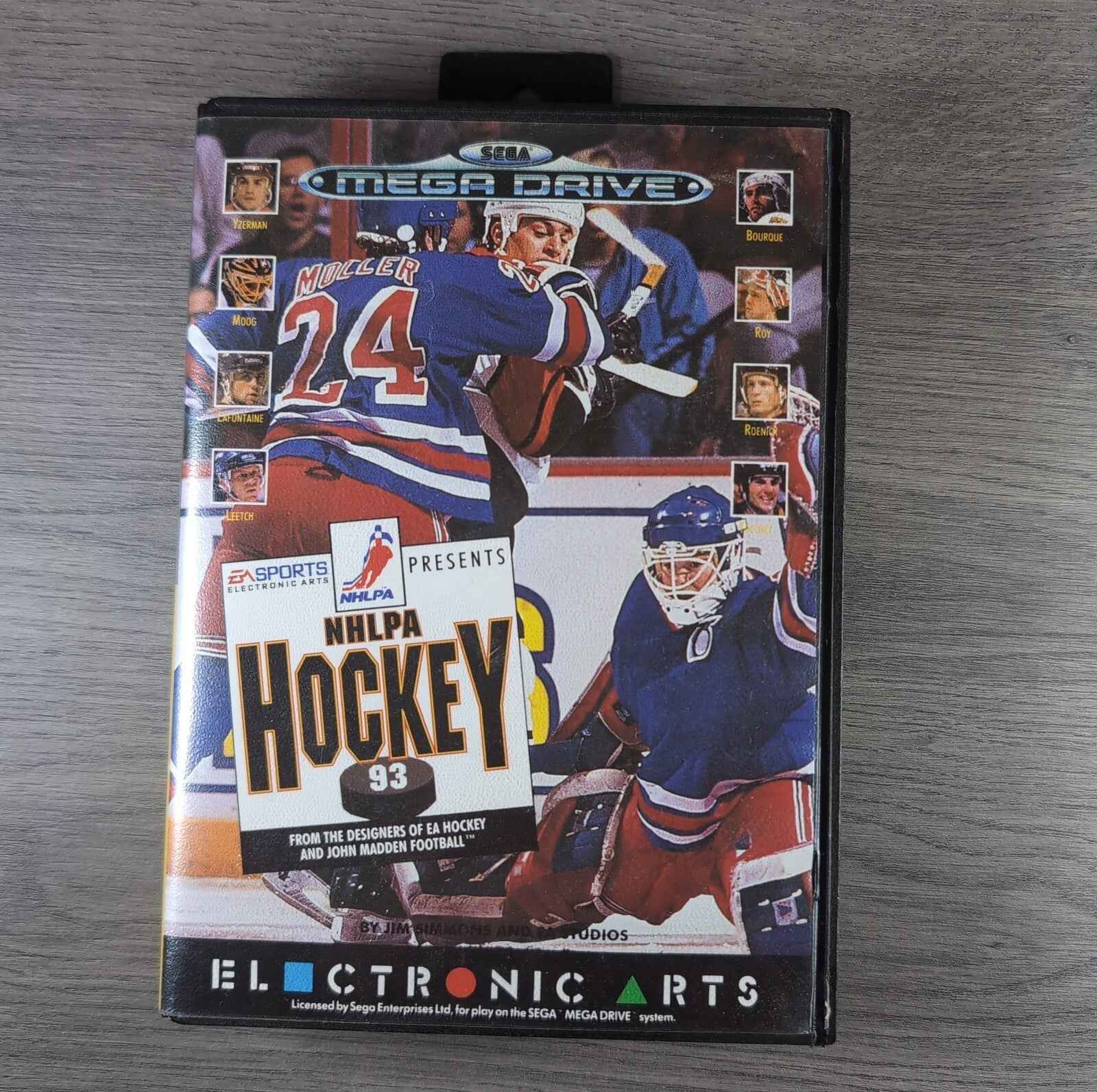 NHLPA Hockey 93 Sega Mega Drive Game Tested & Working UK Pal Region CIB