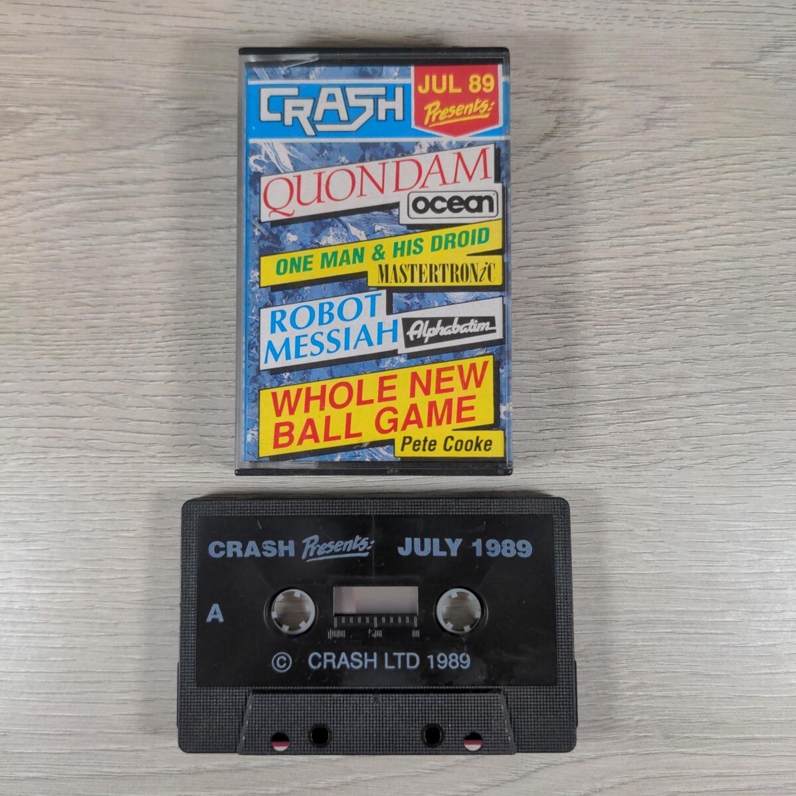 Crash Presents July 1989 ZX Spectrum 48K 128K  Game Cassette Tested & Working