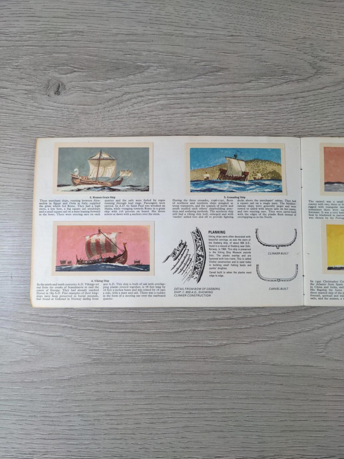Brooke Bond Tea Cards: The Saga Of Ships Album Complete With All Cards In Set