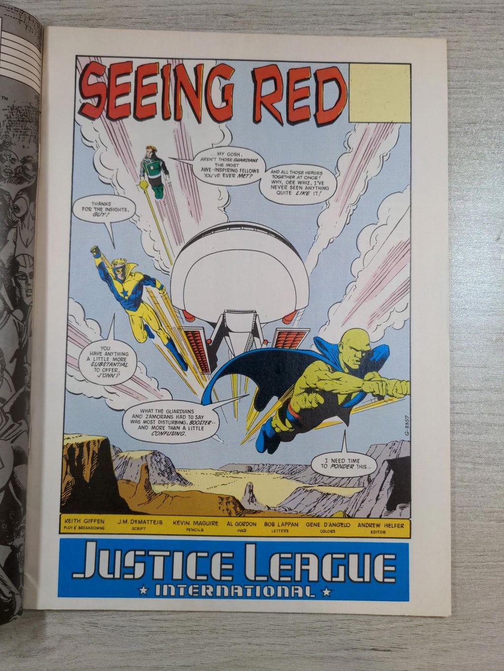 DC Comics Superman With Justice League Issue No #35 1990 Vintage Comic