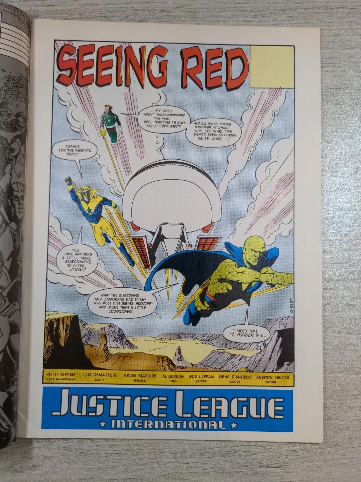DC Comics Superman With Justice League Issue No #35 1990 Vintage Comic