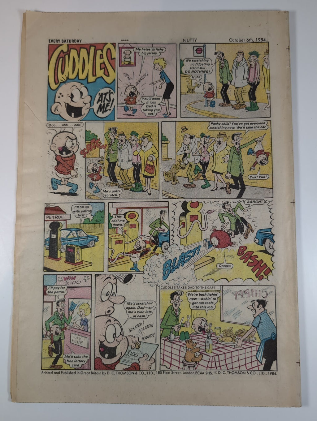 Nutty Comic Featuring Bananaman Issue No. 243 Oct 6th 1984 Vintage Retro Comic